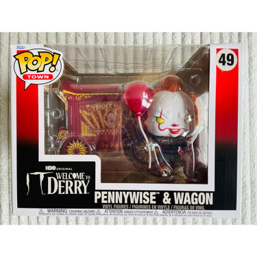 Funko Pop! Town IT Welcome to Derry Vinyl Figure 49 Pennywise & Wagon